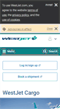 Mobile Screenshot of cargo.westjet.com